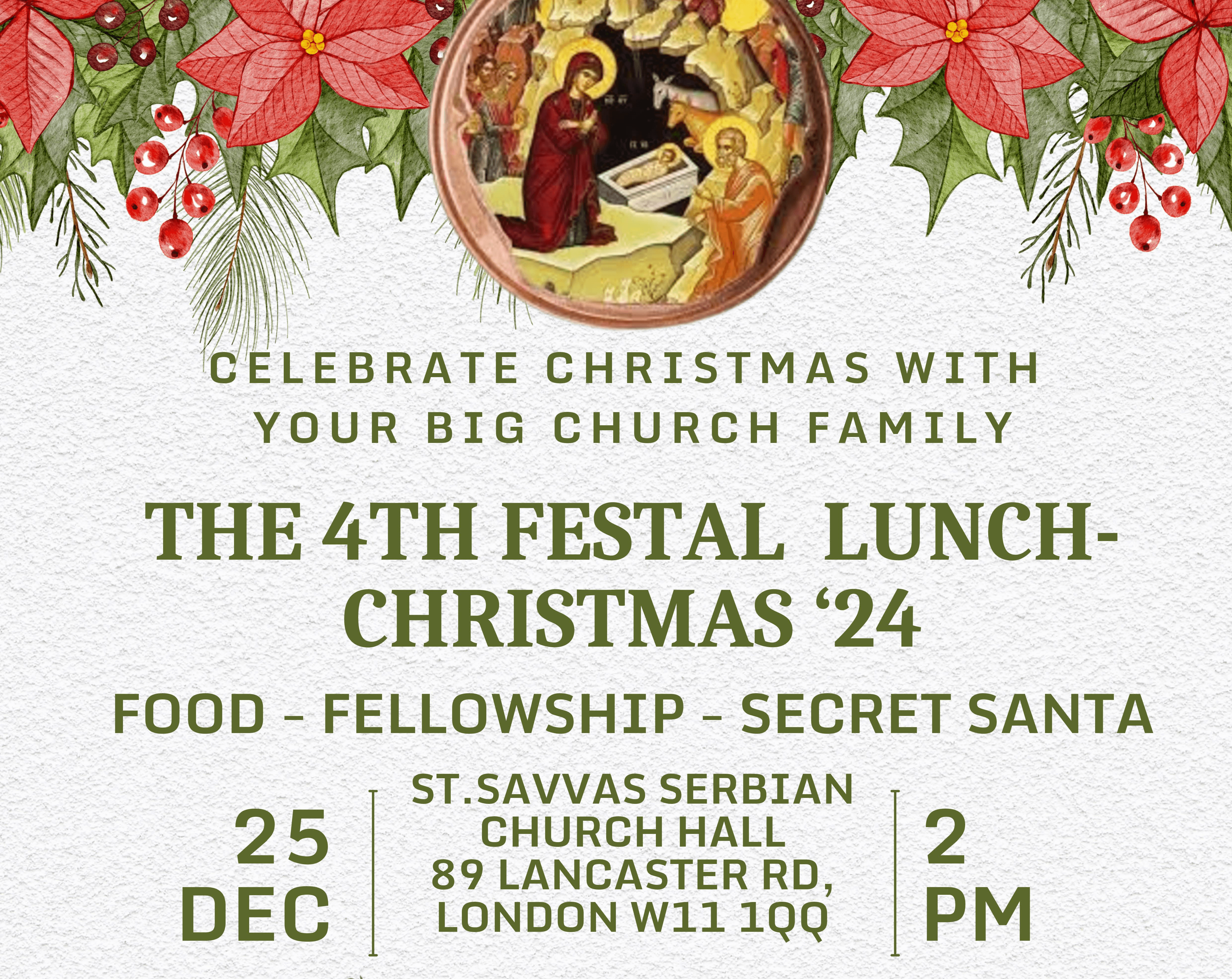 The 4th Festal Lunch – Christmas 2024