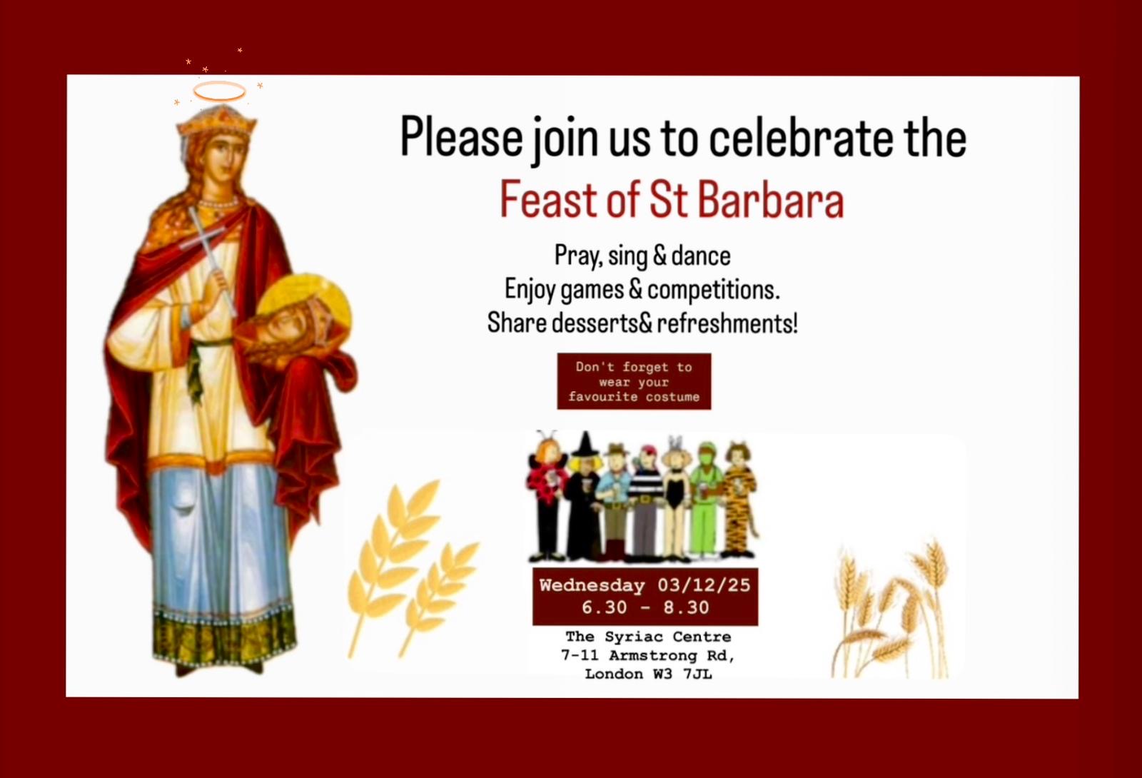 St Barbara Festival 2025: Save the Date