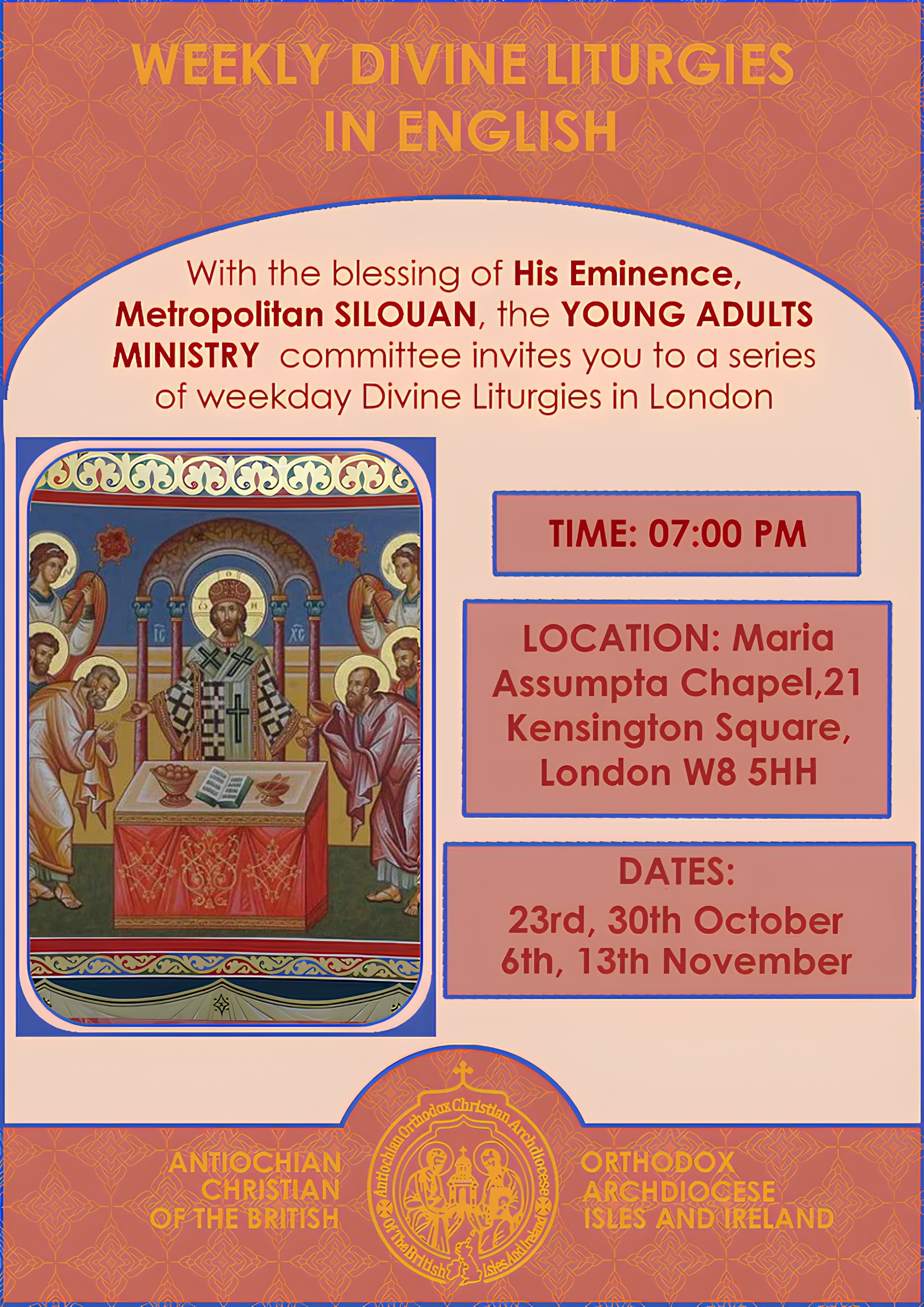 Young Adults Ministry: Divine Liturgies in English